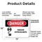 Signmission Sodium Hypochlorite Danger Sign, Plastic, 14in W x 10in L, 2PK OS-2PACK-DS-P-1014-L-1935 - alternate 7